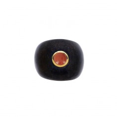 Bague en corne foncée -... 2