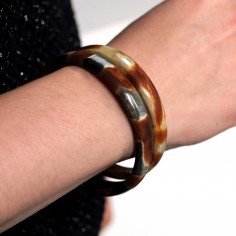 Horn bangle bracelet 10mm... 2