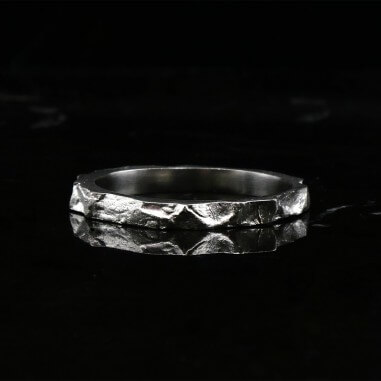 Men's platinum wedding band - A-76 M