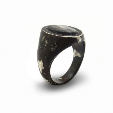 Man signet ring - Steinn