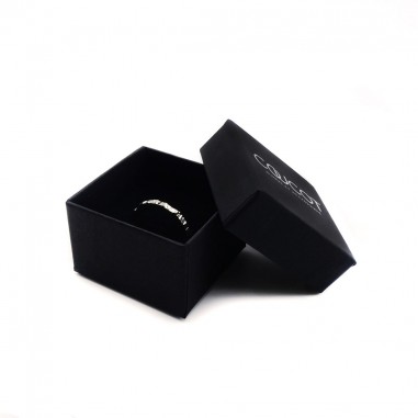 Fine wedding ring black diamond -...