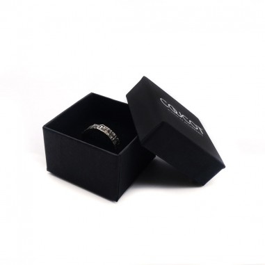 Men's wedding ring with white diamond...