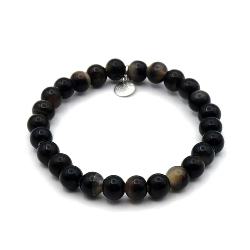 Shiny horn beads bracelet 6mm - Anders