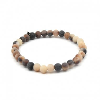 copy of Shiny horn beads bracelet 6mm...