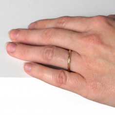 Alliance étoile or jaune 2mm 2