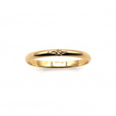 Alliance étoile or jaune 2mm