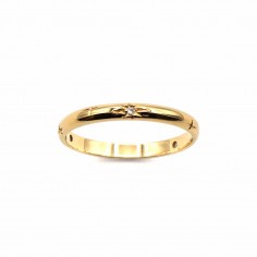 Gold star wedding ring -...