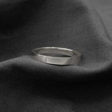 Callisto ribbon wedding ring - M