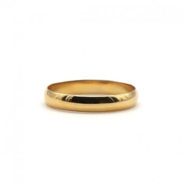 Wedding band in 18K yellow gold,...