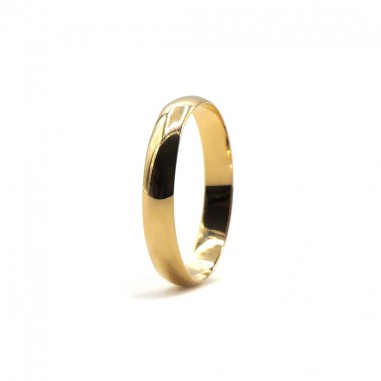 Wedding band in 18K yellow gold,...
