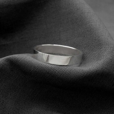 Callisto ribbon wedding ring - L