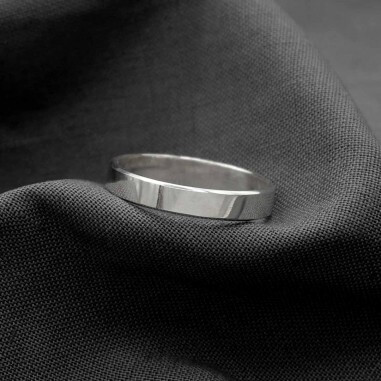 Atlas ribbon wedding ring - L