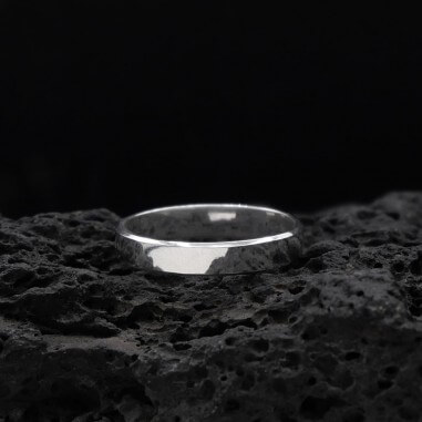 Atlas ribbon wedding ring - L