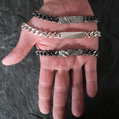 Bracelet for men in silver - Hypérion