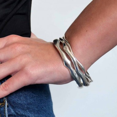 Silver bangle - Halo S