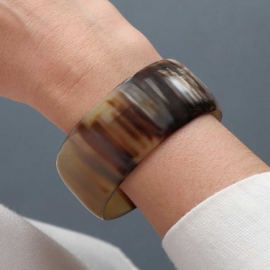 Horn bangle bracelet 30mm