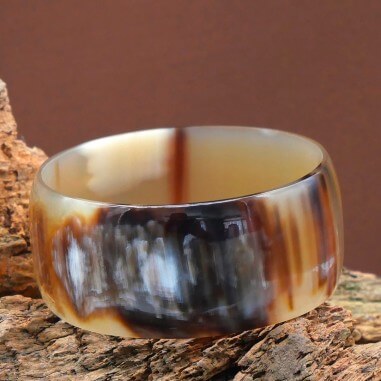 Horn bangle bracelet 30mm