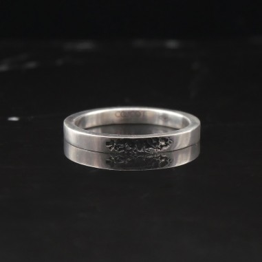 Original hematite wedding band -M