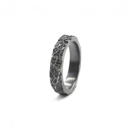 Photo sur fond blanc de l’alliance originale homme modèle raphia L vue de trois quart.