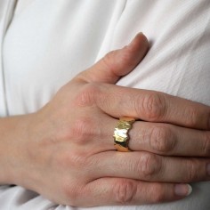 Modern women's ring - Helios L 2