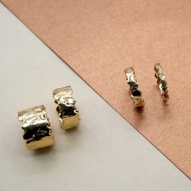 Wide gold ring - Helios XL