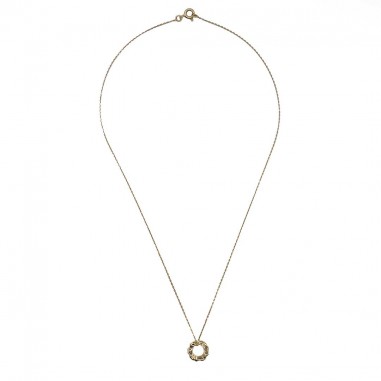 18-karat yellow gold sun pendant