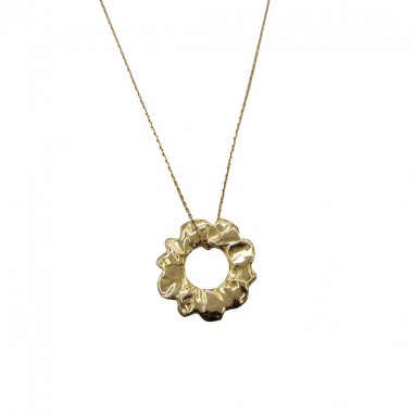 Gold sun pendant - L