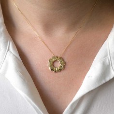 Gold sun pendant - L 2