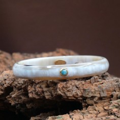 Jonc en corne claire 10mm...