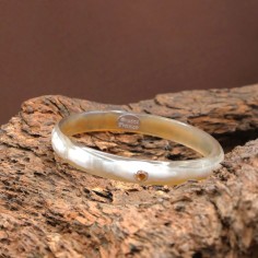 Jonc en corne claire 10mm...