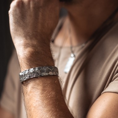 A-76 silver cuff-bracelet