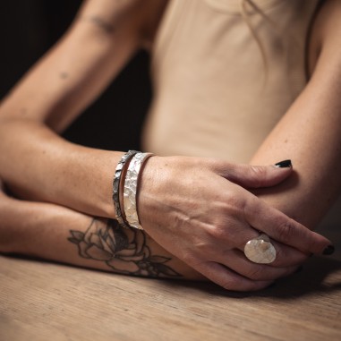 A-76 silver cuff-bracelet