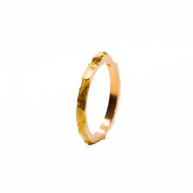 Wedding ring in 18K yellow gold A-76 M