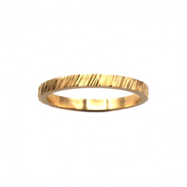 Wedding ring in 18K yellow gold...