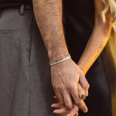 A-76 silver cuff-bracelet