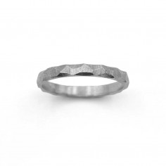 Photo sur fond blanc de l’alliance originale Sylva modèle S vue de dessus.