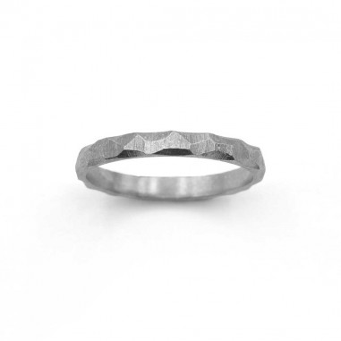 Photo sur fond blanc de l’alliance originale Sylva modèle S vue de dessus.