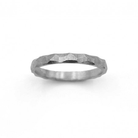 Photo sur fond blanc de l’alliance originale Sylva modèle S vue de dessus.