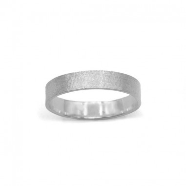 Photo sur fond blanc de l’alliance ruban Elya modèle L vue de dessus.