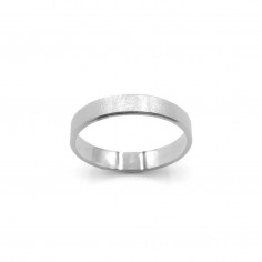 Photo sur fond blanc de l’alliance ruban Elya modèle L finition épaulée vue de dessus.