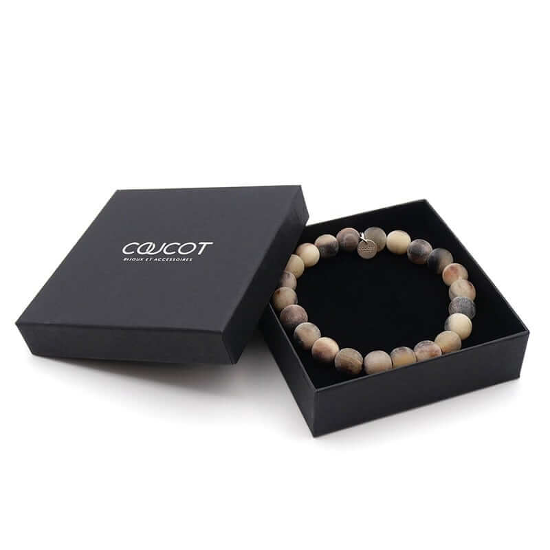 Bracelet perles en corne 10mm - Ditwin