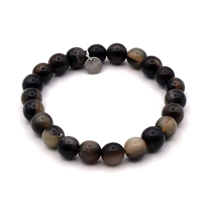 Elastic bracelet with horn beads 10mm...