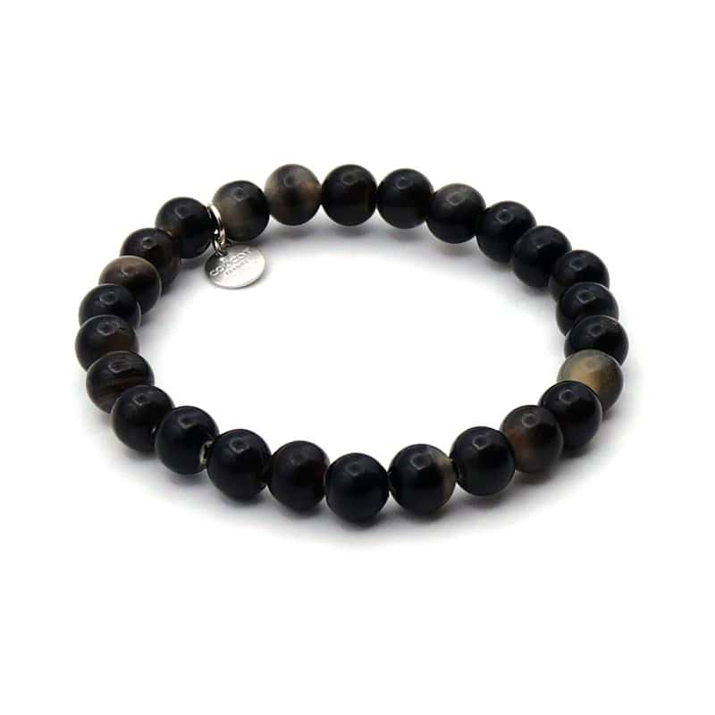 Elastic bracelet with horn beads 8mm...
