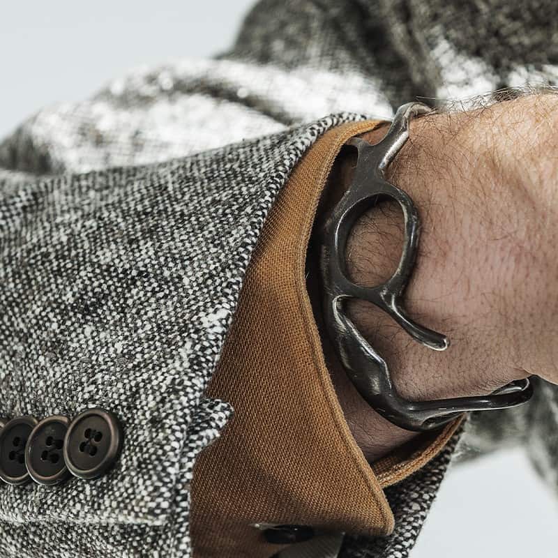 Bracelet ciseau en argent