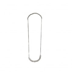 Titanium silver necklace