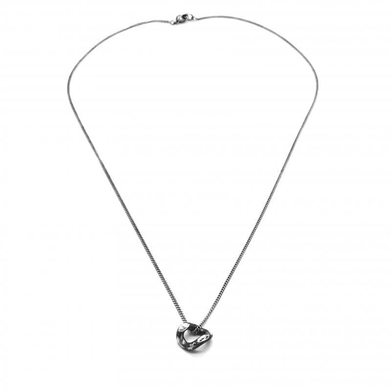 Sautoir en argent 1 maillon - Titanium