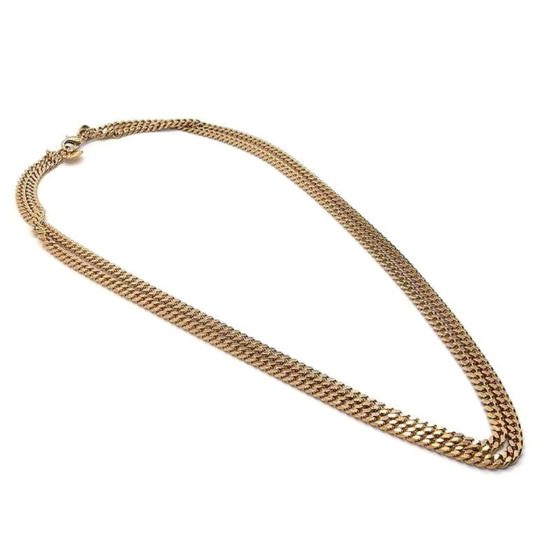 Collier double chaine - Titanium