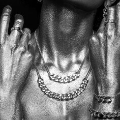 Necklace 7 links - Titanium 2