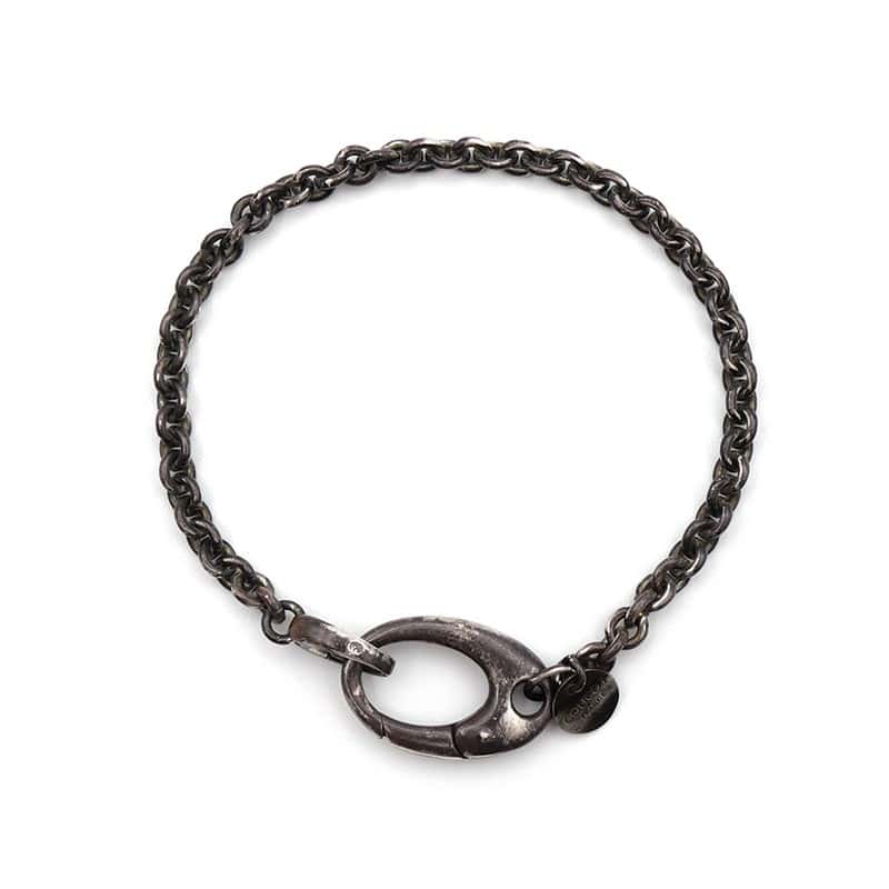 Bracelet en argent fermoir cadenas -...