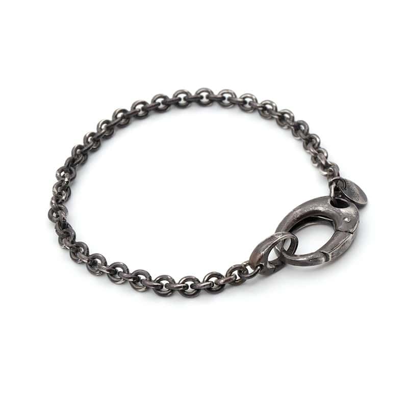 Bracelet en argent fermoir cadenas -...